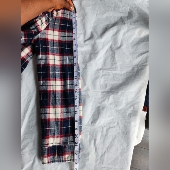 Jach Girlfriend New York,Button Front  Plaid Flannel, Long Sleeve Shirt Jacket.M - Picture 8 of 11